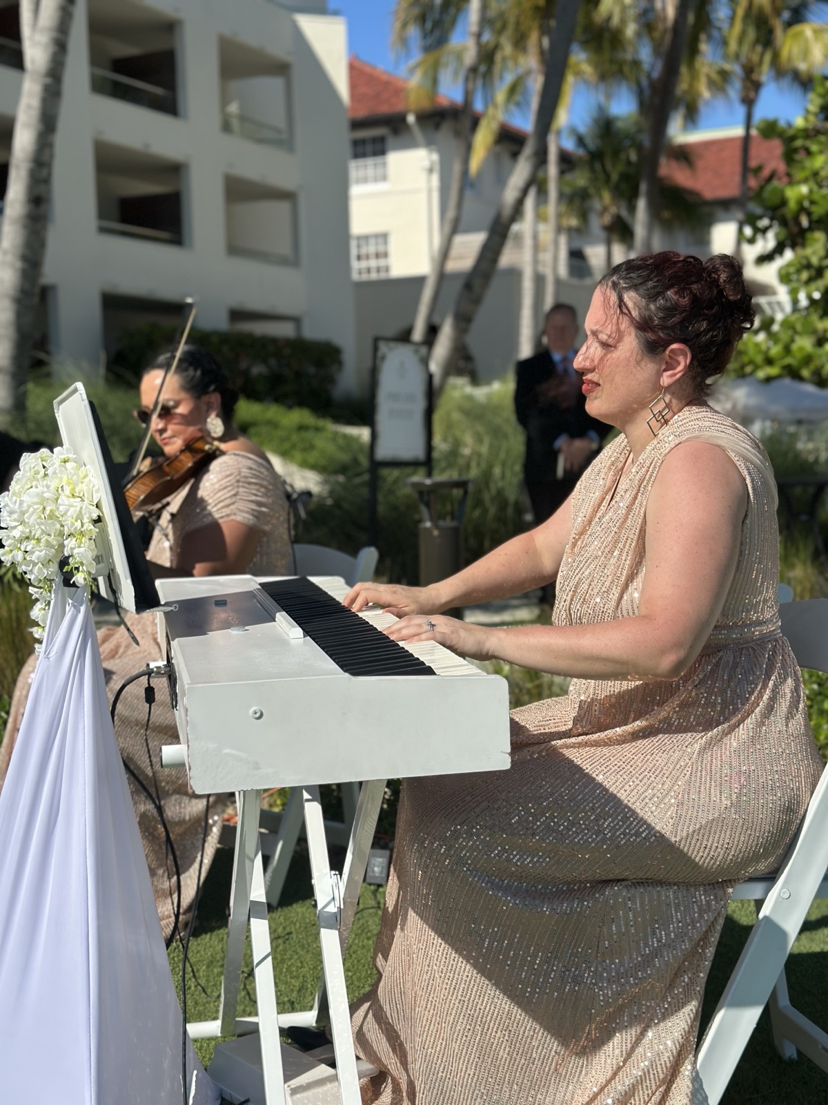 Violin and Piano Duet representing thoughtfully curated wedding music packages.
